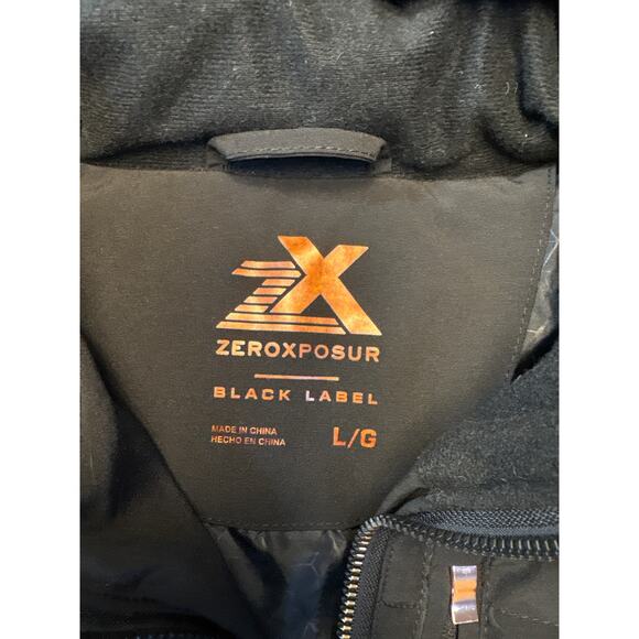 ZeroXPosur BlackLabel Removable Hood Winter Jacket,Copper Accents, Women Size L - Picture 4 of 12